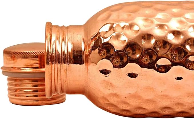 EcoLife Hydration Hammer Copper Bottle - Stay Refreshed with 900ml Capacity, 7X7X27 CM Size