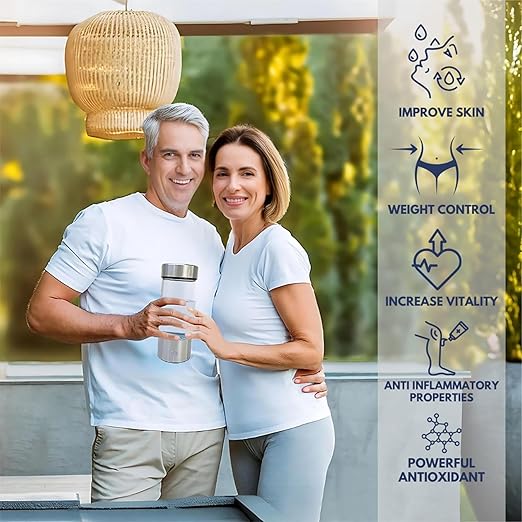 Hydroh Hydrogen Water Bottle Generator 3Min Quick Electrolysis, Rechargable, Hydrohealth Portable Water Ionizer Machine for Home Travel Office Gym, Hydrogen Rich Water Glass Health