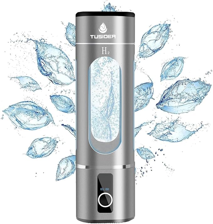Hydrogen Water Bottle-2024 Advanced 6000ppb Hydrogen Ionized Alkaline Water Generator，Chlorine-Free，SPE/pem Technology，Dupont Membrane，Enhances Metabolism & Immunity. Perfect Health Gift