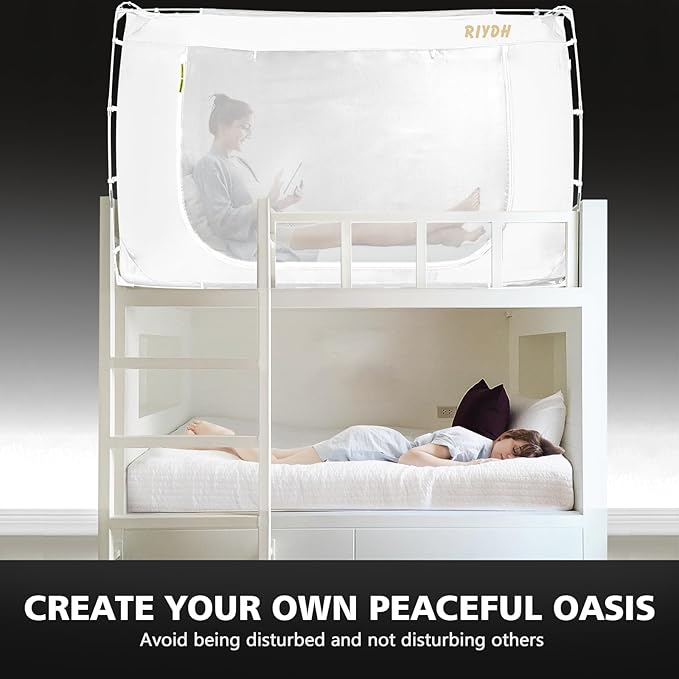 Bed Tent Bed Canopy Full Size Tents for Adult and Kids- Portable Dream Tent Indoor Sleeping Tents 70% Blackout with 3 Doors Breathable Big Space Tents