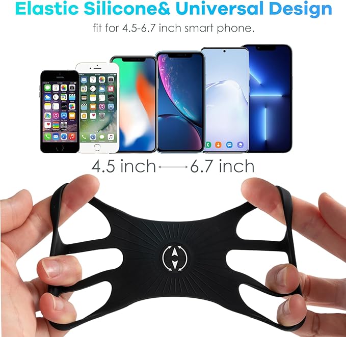 Mobile Water Bottle Strap, Water Bottle Holder for Mobile Phone, 360° Rotatable & Removable Mobile Phone Water Bottle Bag, Gym Water Bottle Accessory for 4.5-7 Inch Mobile Phone & 18-40 oz