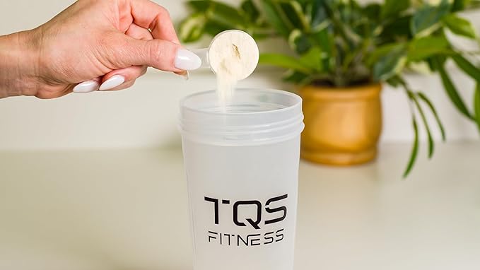 Protein Shaker Bottle Set 3 pack - BPA-Free Shaker Cups for Protein Shakes and Pre Workout - Dishwasher Safe Workout Bottles - Leak-Proof & Durable Mixer Cup - Blender Cups by TQS Fitness - 20oz
