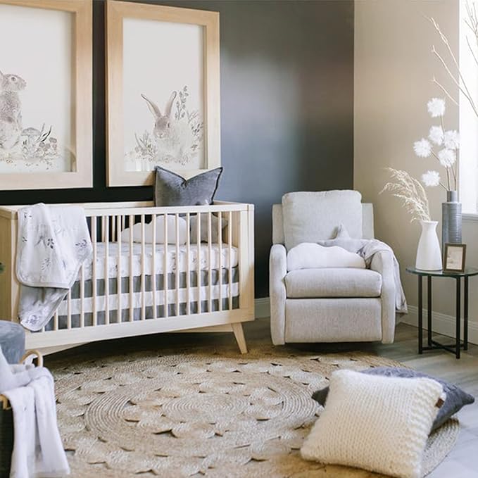 Crib Sheets - Crib Sheets Girl -Crib Sheets Boy - Jersey Sheets - Nursery Bedding - Toddler Bedding Sets for Girls and Boys - Baby Crib Sheets - OILO Studio Crib Sheet Cottontail