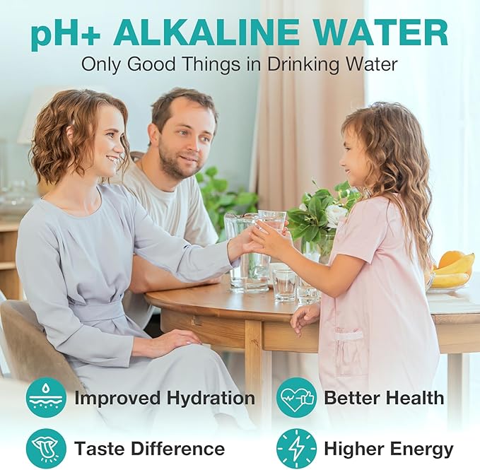 SimPure T1-400ALK 6-Month Replacement Filter Cartridge Pack Set for T1-400ALK Tankless Reverse Osmosis Water Filter System (1*PP Filter+1*CTO Filter+1*ALK Filter)