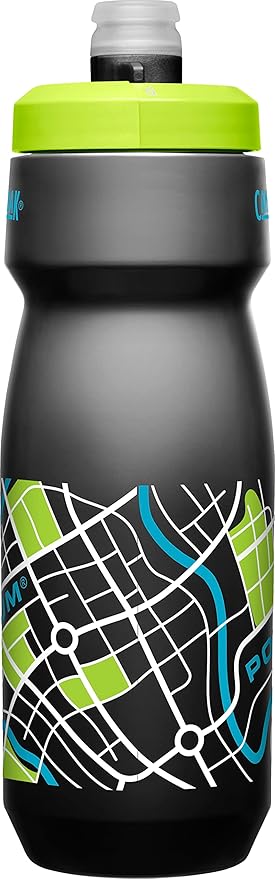 CamelBak Podium Bike Water Bottle 24oz, Grid Black