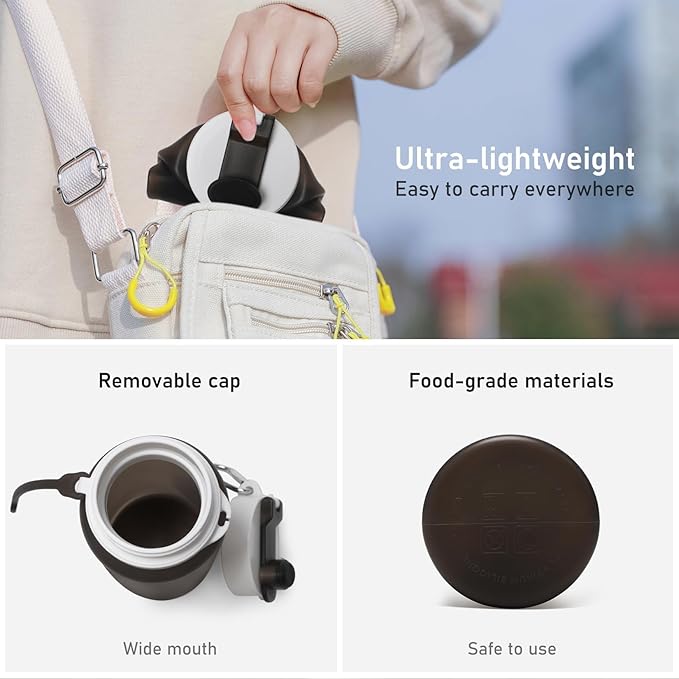 Opard Collapsible Water Bottles 19 Oz - BPA Free, Leak Proof, Foldable Silicone Collapse Bottle, Easy to Compact and Expandable, Travel Essentials Accessories