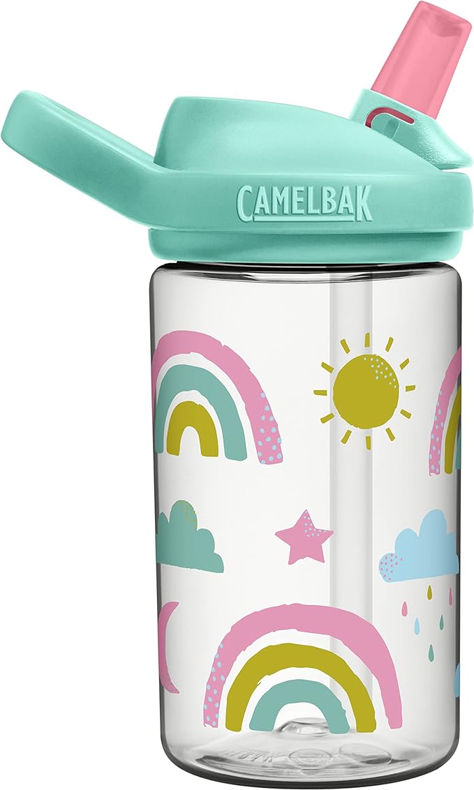 CamelBak Eddy+ 14oz Kids Water Bottle with Tritan Renew – Straw Top, Leak-Proof When Closed - Limited Edition Colors