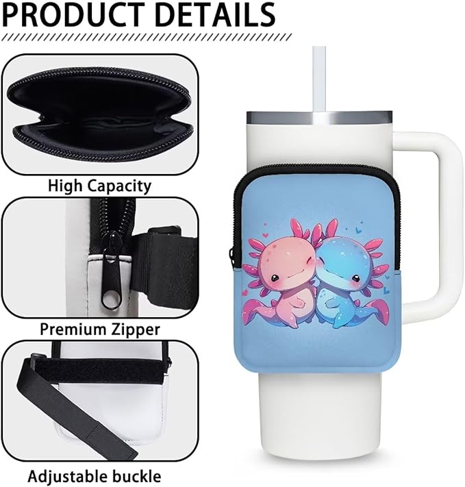 Cup Carrier Pouch Water Bottle Pouch for Stanley Accessories