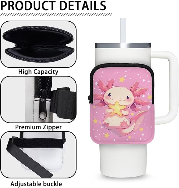 Cup Carrier Pouch Water Bottle Pouch for Stanley Accessories