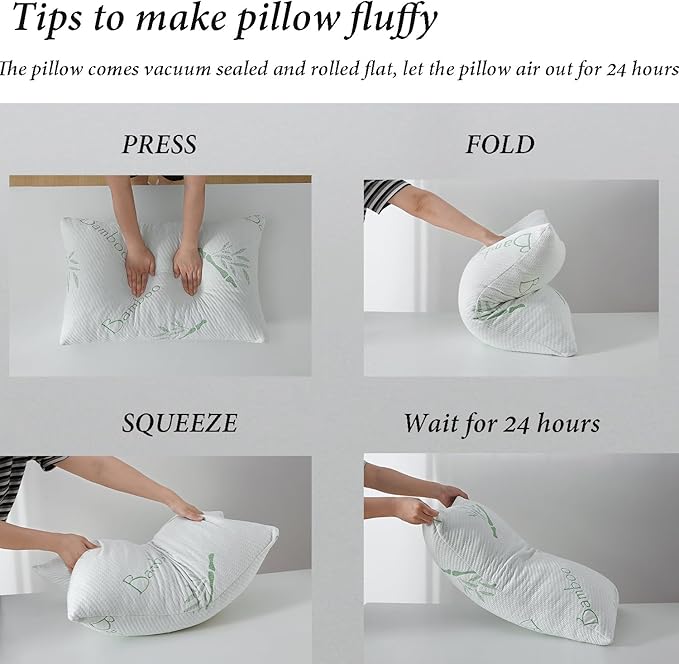 Single Memory Foam Pillows King Size Set of 1, Cooling Rayon Pillow with Breathable Cover, Bed Pillow for Sleeping 1 Pack, Firm Adjustable Pillow for Neck Support, Hotel Quality Rest Pillow 20" x 36"