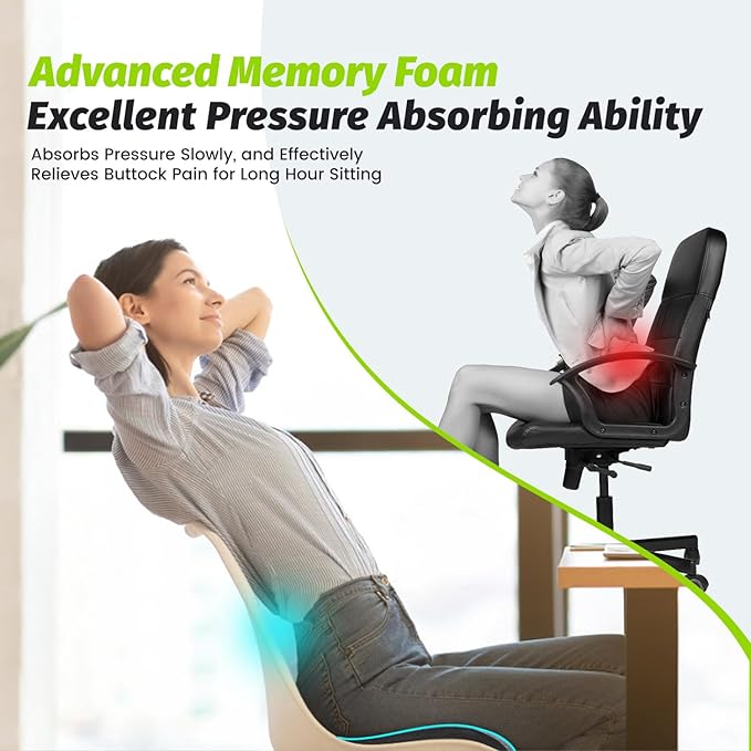 Soft Support Hemorrhoid Pillow/Thick Donut Pillow for Tailbone Pain Designed Hole in the Right Place to Isolate the Anus & Tailbone Area Offer More Comfort and Relief for Sciatica, Hip, and Postpartum