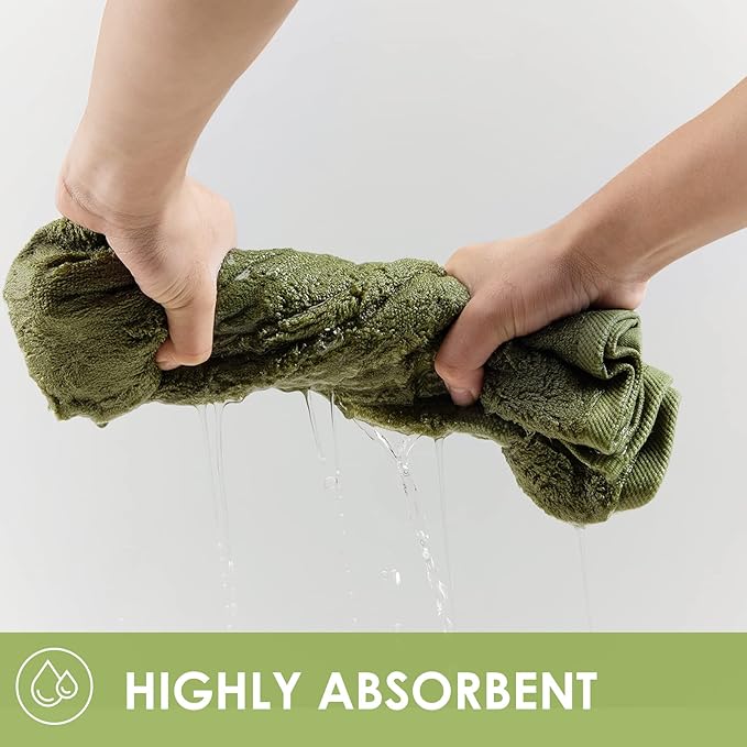 Extra Large Bath Towel Sheets for Body, Sensitive Skin, Adult Kids Baby Luxury Super Soft Highly Absorbent Oversized Towels 35" x 70" 1 Pack Pine Green