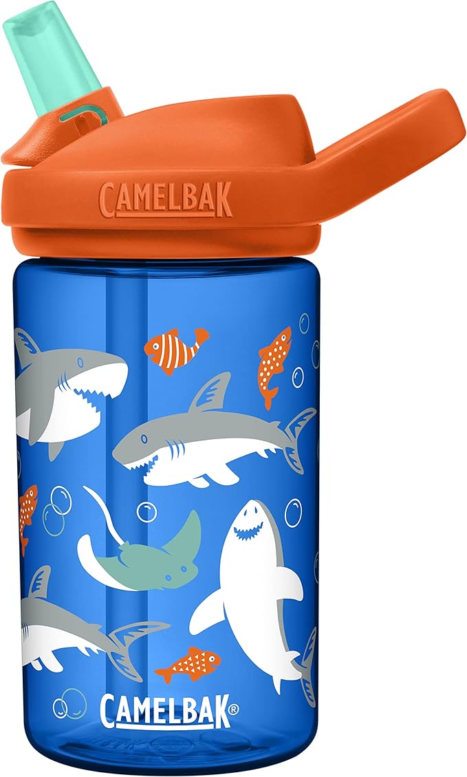 CamelBak Eddy+ 14oz Kids Water Bottle with Tritan Renew – Straw Top, Leak-Proof When Closed