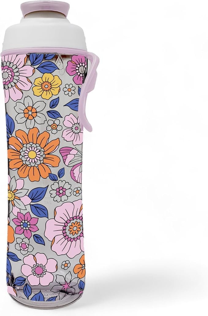 Kids Water Bottle with Chug Lid & Easy Carry Handle | 24oz BPA-Free Tritan Bottles with Leakproof Cap | Reusable & Durable for Girls, Boys, School & Sports | Made in USA