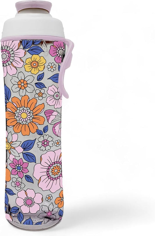 Kids Water Bottle with Chug Lid & Easy Carry Handle | 24oz BPA-Free Tritan Bottles with Leakproof Cap | Reusable & Durable for Girls, Boys, School & Sports | Made in USA