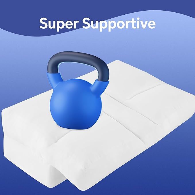 HOMBYS Firm Side Sleeper Pillow with Arm Hole, No Pressure on Arm & Neck, Reduce Neck & Shoulder Pain,Ergonomic Arm Holes Positioner Suitable for Side,Back & Stomach Sleepers, Supportive & Comfortable