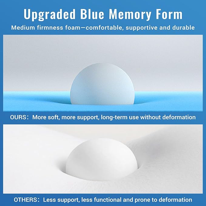 Lumbar Support Pillow for Office Chair Car Seat Cushion for Lower Back Sciatica Pain Relief Firm Memory Foam Pillows Wedge Chairs Cushions with Dual Straps (Mesh Black)