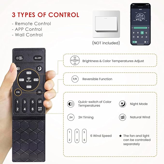 Ceiling Fans with Lights and Remote/APP Control,46" Flush Mount Ceiling Fan Dimmable DC Motor，Low Profile Ceiling Fan for Bedroom,Living Room,Brushed Nickel