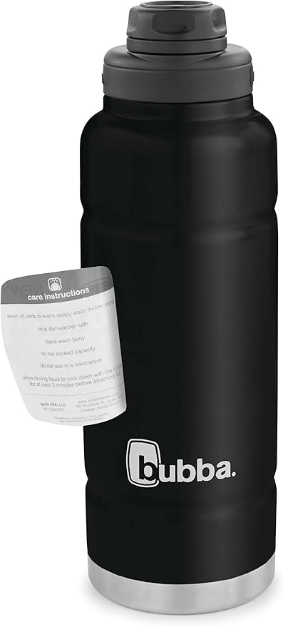 Bubba Trailblazer, Vacuum-Insulated Stainless Steel Water Bottle, 40oz., Licorice