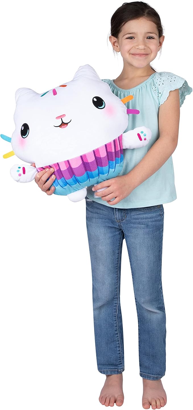 DreamWorks Gabby's Dollhouse Cakey Kids Bedding Super Soft Plush Cuddle Pillow Buddy, By Franco, 17.5" x 15" x 5"