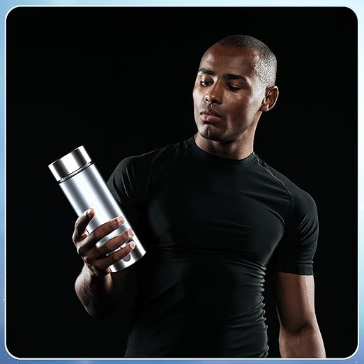 Hydrogen Water Bottle 2024, Hydrogen Water Bottle Generator with SPE PEM Technology Water Ionizer, Three Minute Rapid Electrolysis (White)