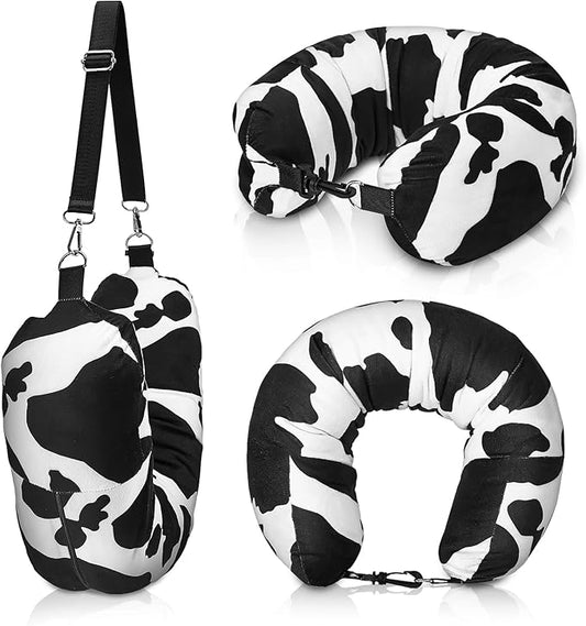 Stuffable Travel Pillows, Travel Pillows for Airplanes, Portable Soft Self-Fillable Travel Neck Pillows, Comes with Storage Bag Perfect Travel for Plane or Car (Pillow Cover Only, No Filler)
