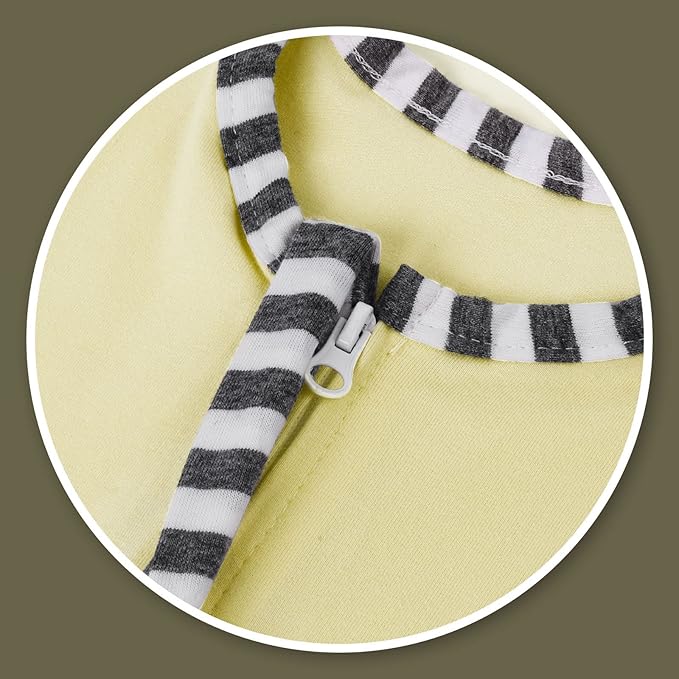 Baby Blanket Sack with Arms Free Design,Transition to Arms Free Wearable for Newborn Girl and Boy, Medium 3-6Months, Yellow Color