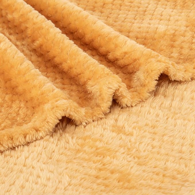 Fuzzy Blanket or Fluffy Blanket for Baby, Soft Warm Cozy Coral Fleece Toddler, Infant or Newborn Receiving Blanket for Crib, Stroller, Travel, Decorative (28Wx40L, XS-Banana)