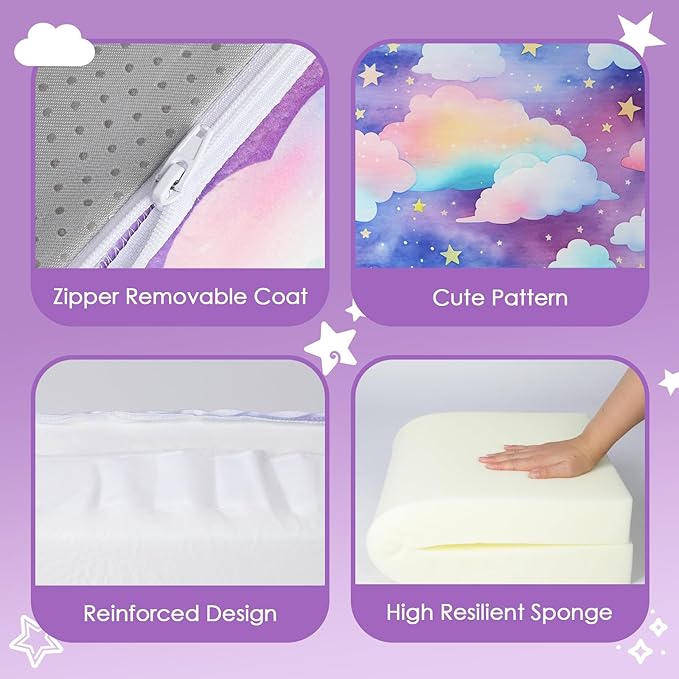 Foldable Kids Sofa Couch 2 in 1 Children Convertible Sofa to Lounger Flip Open Toddlers Sofa Bed,Extra Wide Soft Lightweight for Bedroom Livingroom Playroom