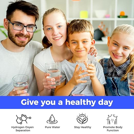 Hydrogen Water Bottle, Rechargeable Hydrogen Water Bottle Generator with SPE PEM Technology, Portable Hydrogen Water Ionizer Machine Improve Water in 3 Mins for Home, Gym,Travel,Gift, Silver