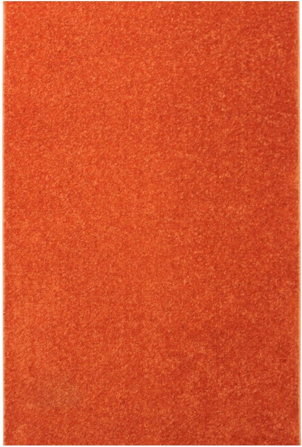 KOECKRITZ Soft and Colorful Kids Classroom Area Rugs (Passes Flammability Pill Test) Many Sizes and Bright Colors to Select from (5' x 7', Tangerine)