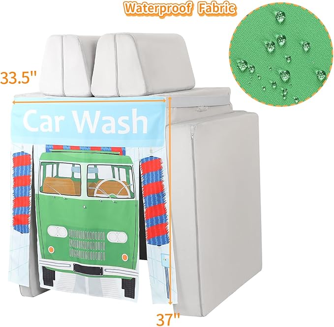 Play Panels for Kids Foam Play Couch, Car Wash