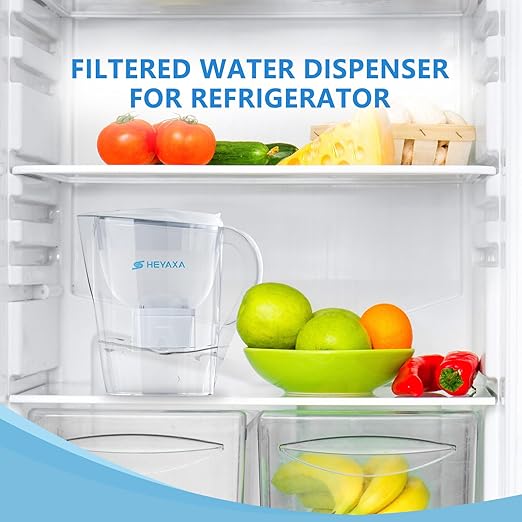 Water Filter Pitchers for Tap and Drinking Water, 10-Cup Capacity, BPA Free, Removes Chlorine, Lead, Forver Chemicals (White)