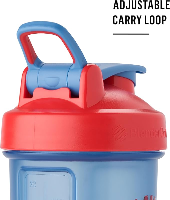 BlenderBottle Marvel Classic V2 Shaker Bottle Perfect for Protein Shakes and Pre Workout, 28-Ounce, Warrior King