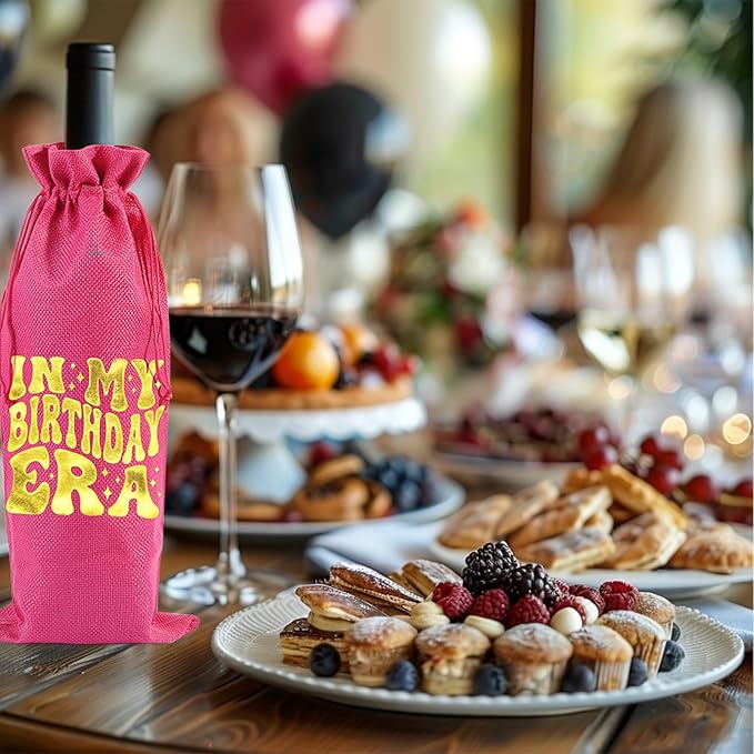 comfit In My Birthday Era Wine Bag,Birthday Wine Gifts for Her,Happy Birthday Wine Bag,Birthday Decorations,Wine gift bags