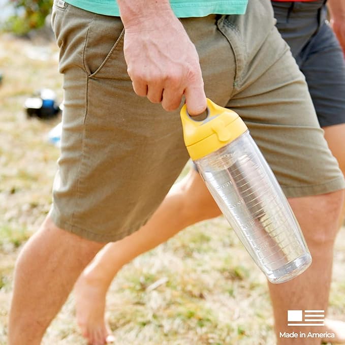 Tervis Softball - All Over Made in USA Double Walled Insulated Tumbler Travel Cup Keeps Drinks Cold & Hot, 24oz Water Bottle - Gray Lid, Classic