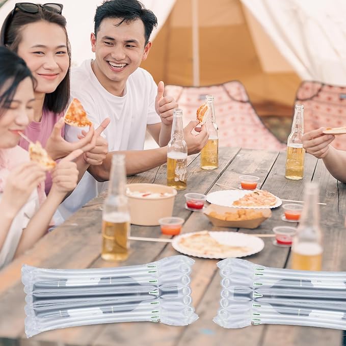 Wine Bottle Travel Protector Bags 20 Packs Wine Sleeve Protector Inflatable Bubble Cushion Wrap with Pump for Travel Safe Transportation