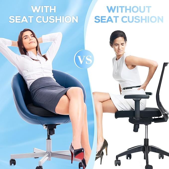 Donut Pillow Seat Cushion, Donut Chair Cushions for Postpartum Pregnancy & Hemorrhoids, Sciatica & Hip & Coccyx Pain Relief Desk Chair Cushion for Long Sitting Office Workers, Car Drivers