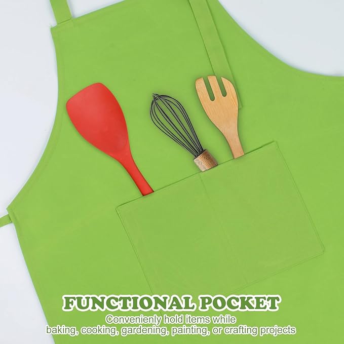 SUNLAND Kids Apron and Hat Set Children Chef Apron for Cooking Baking Painting