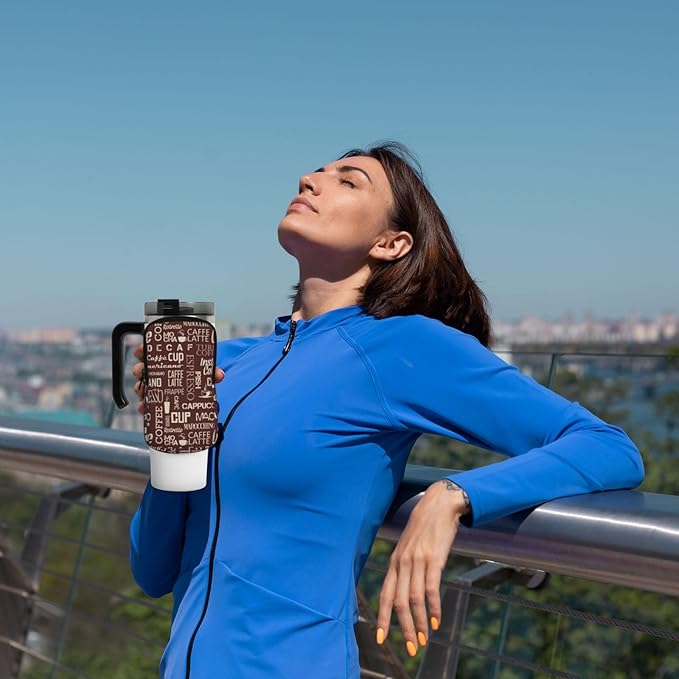 Water Bottle Pouch for Stanley Cup 40oz 30oz,Personalized Gym Purse for Men Women, Tumbler Pouch with Versatile Pocket Water Bottle Bag for Cards, Keys, Phone Botanical Leaf