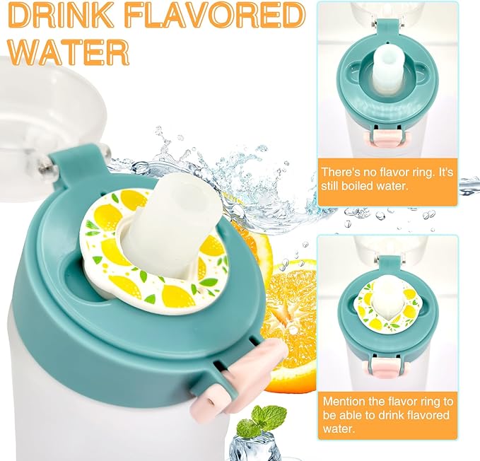 Air Water Bottle,750ML Scent Water Cup with 3 Flavour Pods,Leak Proof Sports Water Cup with Straw Suitable for Outdoor Sports,Gifts From Friends, Birthday Gifts (New White + 3pods)