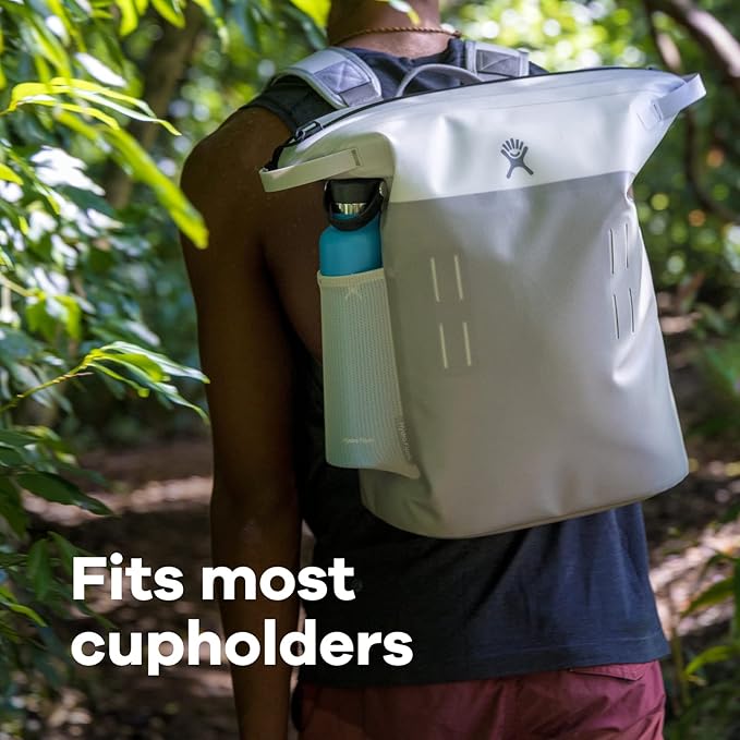 Hydro Flask 24 Oz Stainless Steel Standard Mouth Water Bottle with Flex Straw Cap and Double-Wall Vacuum Insulation