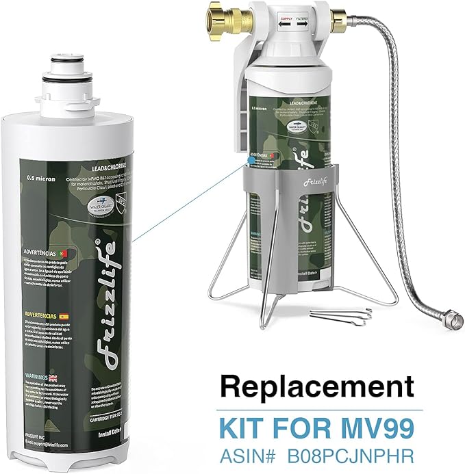 Frizzlife MV99 Replacement Filter Cartridge With FZ-2 Filter Cartridge Inside