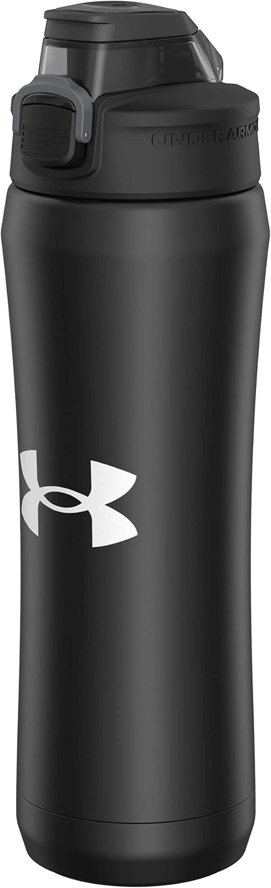 Under Armour 18oz Beyond Stainless Steel Water Bottle, Vacuum Insulated, Self Draining Protective Cap, Leak Proof, For Kids & Adults, All Sports, Gym