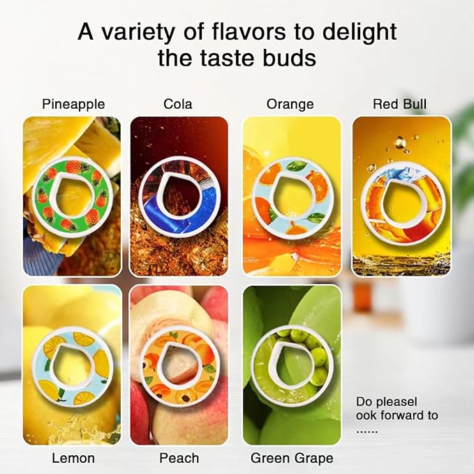 Leak Proof 650ML Scented Sports Water Bottle With Straw and Flavor Pods - Great Gift Idea for Outdoor Activities