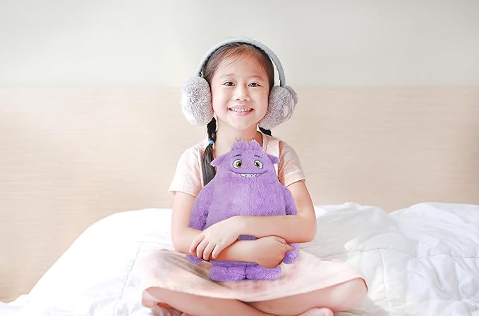 Jay Franco IF Imaginary Friends Blue Plush Pillow Buddy - Super Soft Purple Fuzzy Character Pillow - Polyester Microfiber, 16 Inches