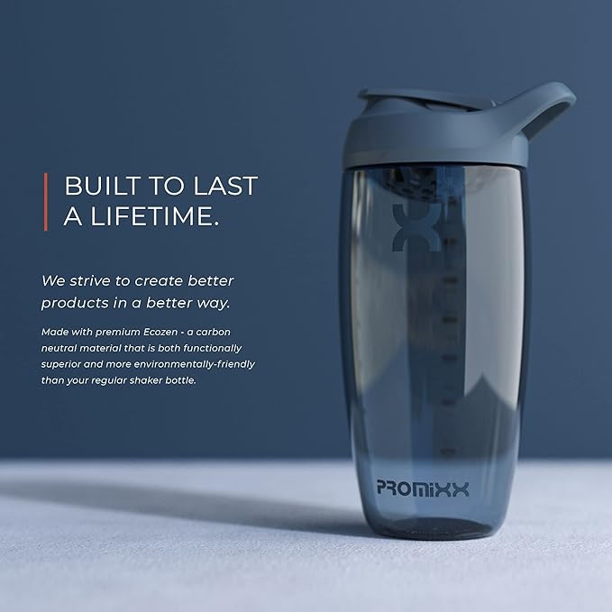 Promixx PURSUIT Protein Shaker Bottle – Premium Sports Blender Bottles for Protein Mixes and Supplement Shakes – Easy Clean, Durable Protein Shaker Cup
