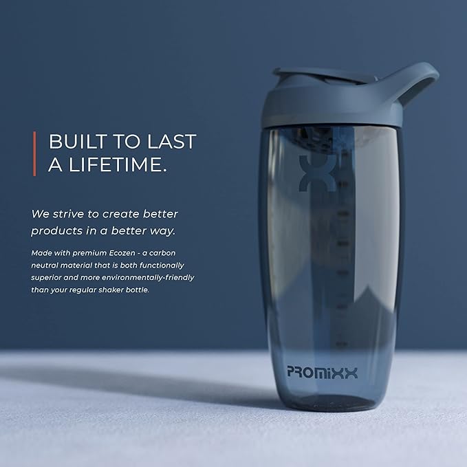 Promixx PURSUIT Protein Shaker Bottle – Premium Sports Blender Bottles for Protein Mixes and Supplement Shakes – Easy Clean, Durable Protein Shaker Cup