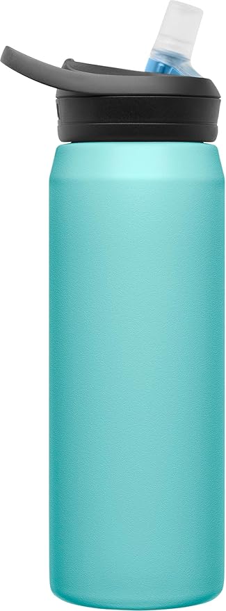 CamelBak Eddy+ Water Bottle with Straw 25oz - Insulated Stainless Steel, River Breeze