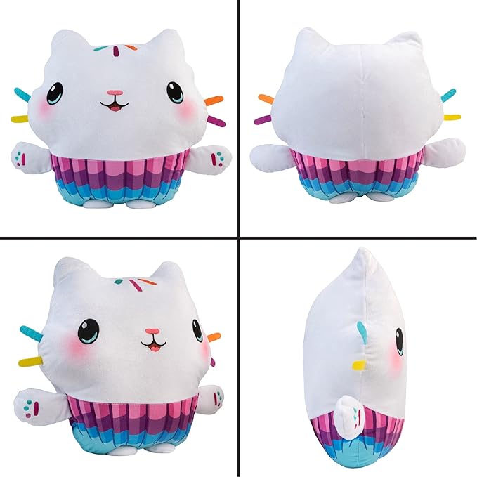 DreamWorks Gabby's Dollhouse Cakey Kids Bedding Super Soft Plush Cuddle Pillow Buddy, By Franco, 17.5" x 15" x 5"